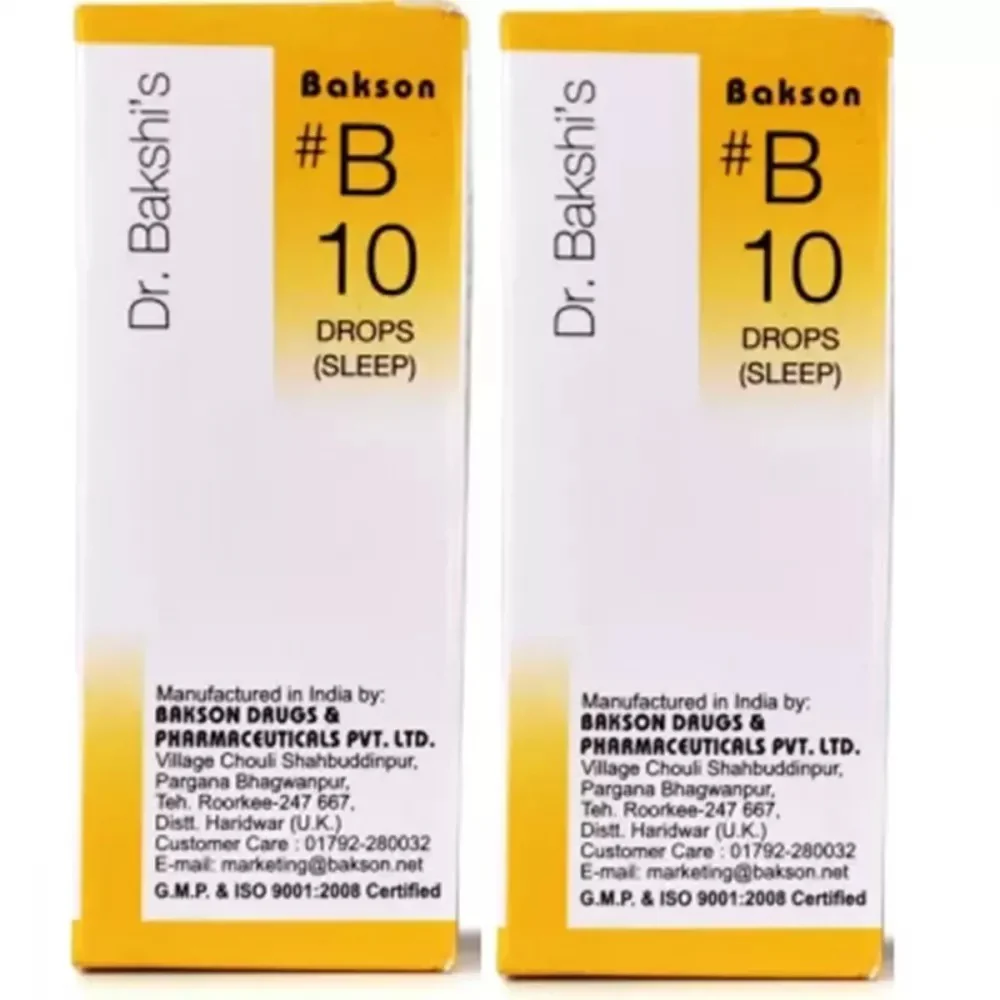 Bakson B10 Sleep Drops (30ml, Pack of 2)