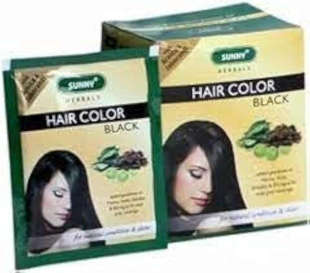 Bakson Sunny Hair Colour Black 20gm (Pack of 12)