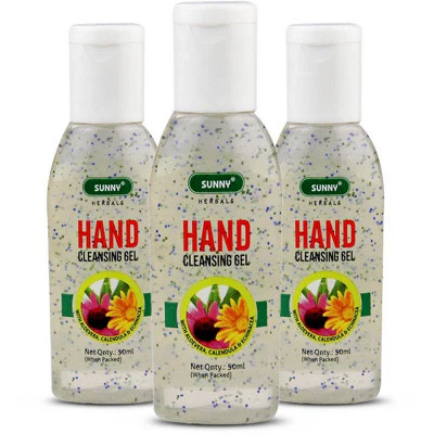 Bakson Sunny Sanitizer & Hand Cleansing Gel (50ml, Pack of 3)