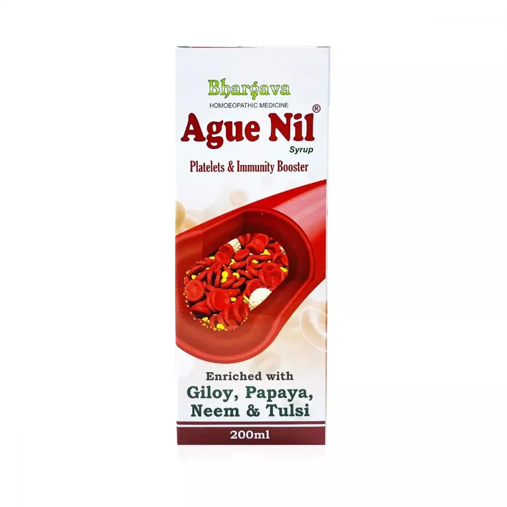 Dr Bhargava Ague Nil Syrup with Giloy, Papaya, Neem and Tulsi (200ml)