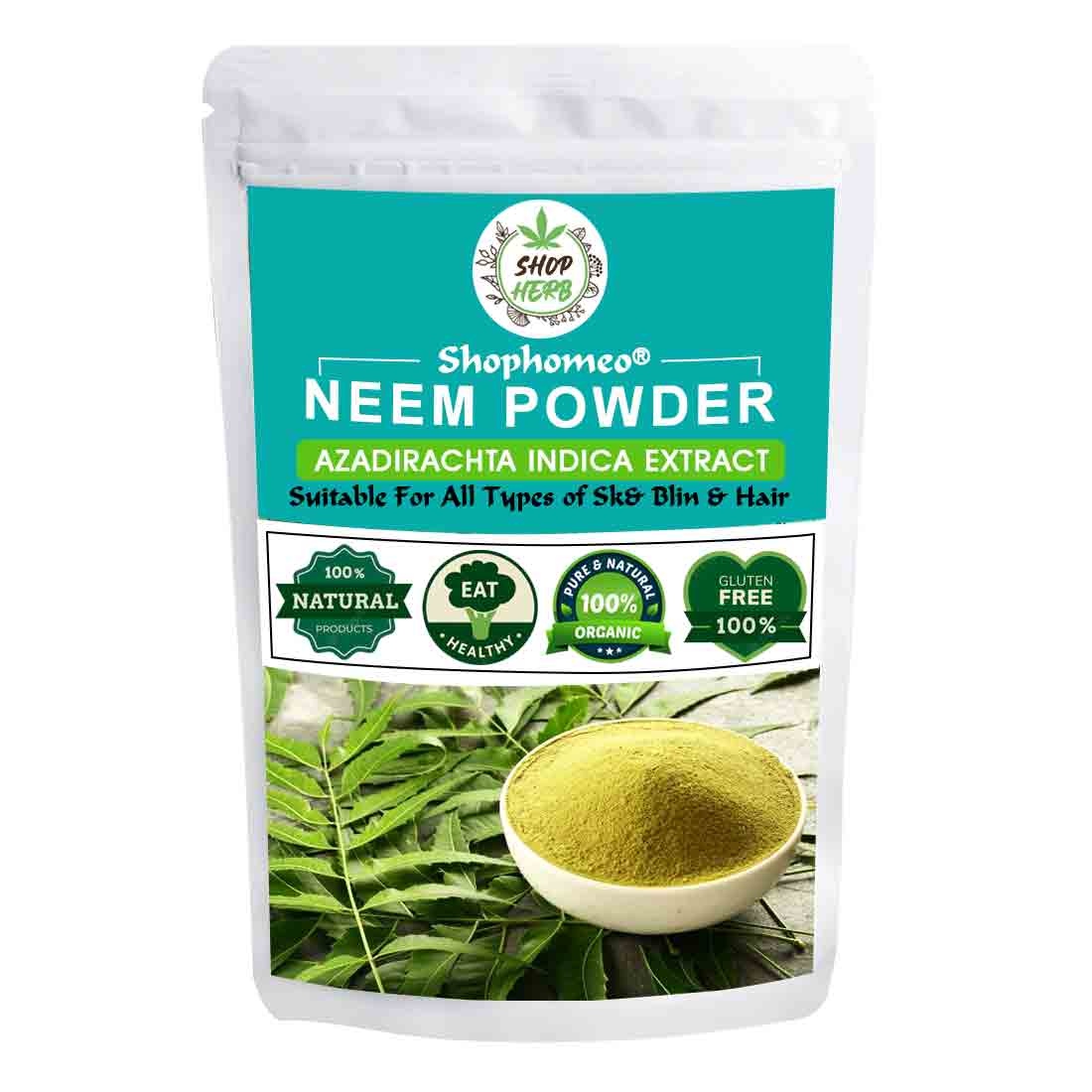 Natural Neem Powder (Azadirachta Indica) 200 gms - Sun Dried Leaf Powder - Image 2