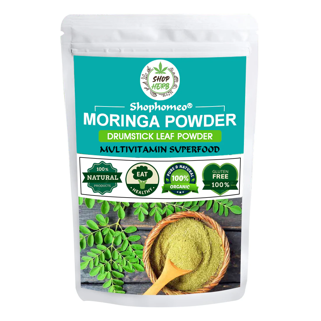 Pure Moringa Leaf Powder For Weight Loss - 200g - Image 2