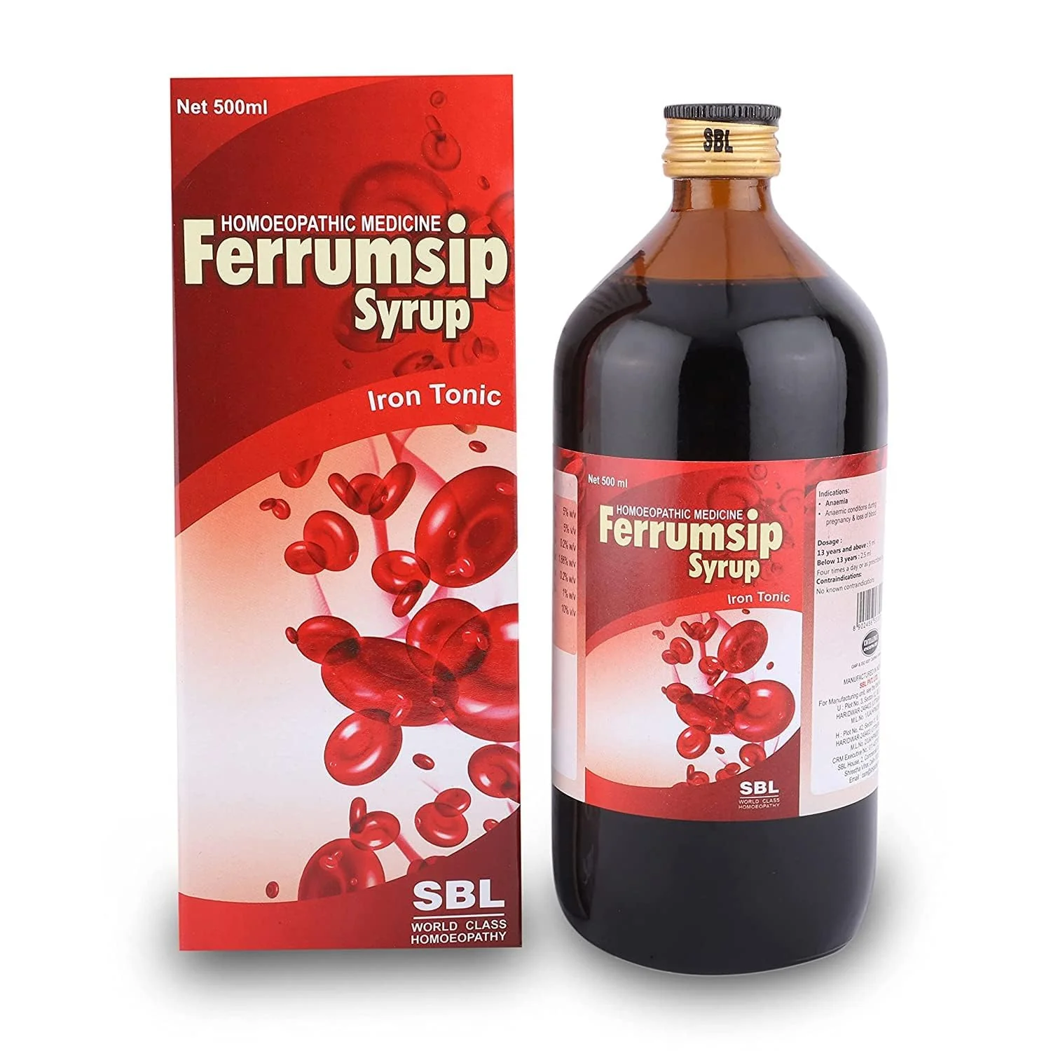 SBL Ferrumsip Syrup 500ml || Homeopathic Medicine