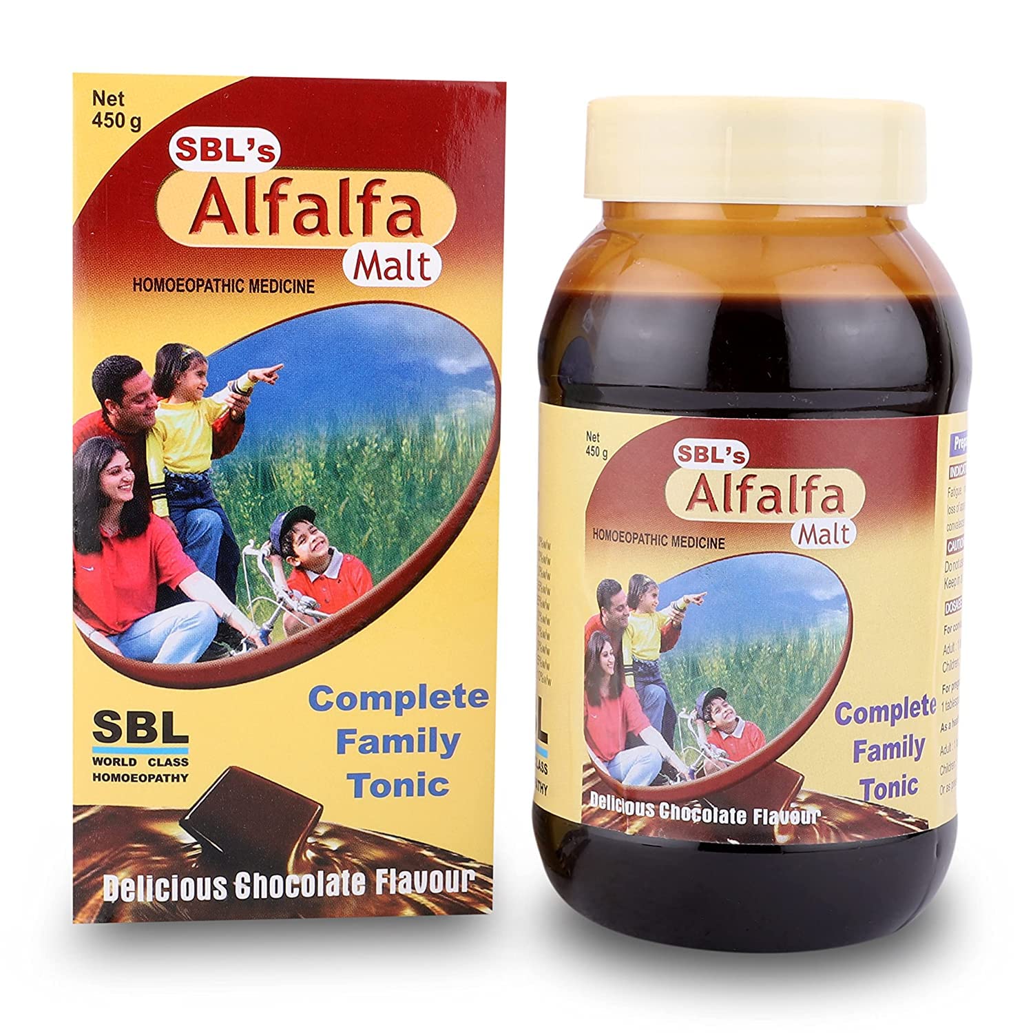 SBL's Alfalfa Malt Energy Stimulant Delicious Chocolate - 450 ML